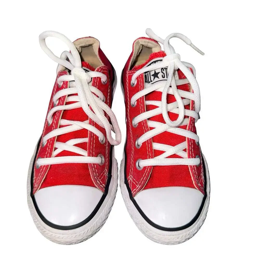 Converse Kids Chuck Taylor All Star Low Top Red Sneakers 3J236
